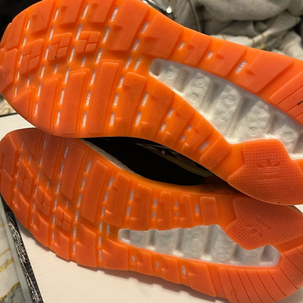 Adidas Kids Sneakers - Orange and White Soles